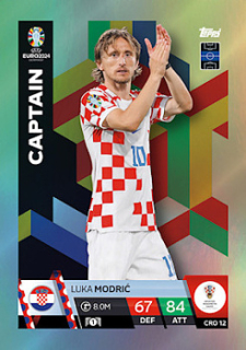Luka Modric Croatia Topps Match Attax EURO 2024 Captain #CRO12